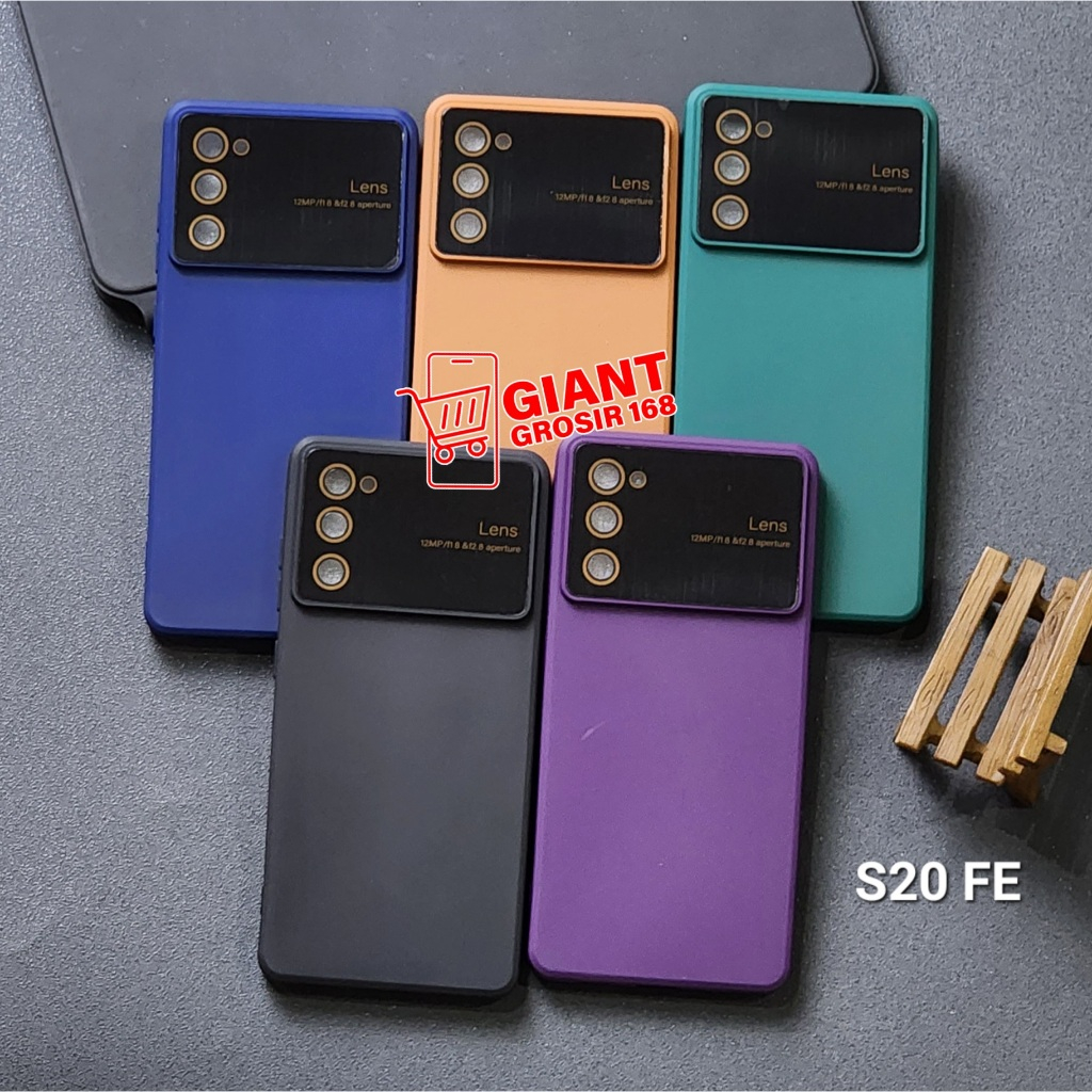 New Samsung S20 FE Samsung S21 FE Samsung S23 FE Softcase Macaron Big Lens Protect Kamera Case amsun