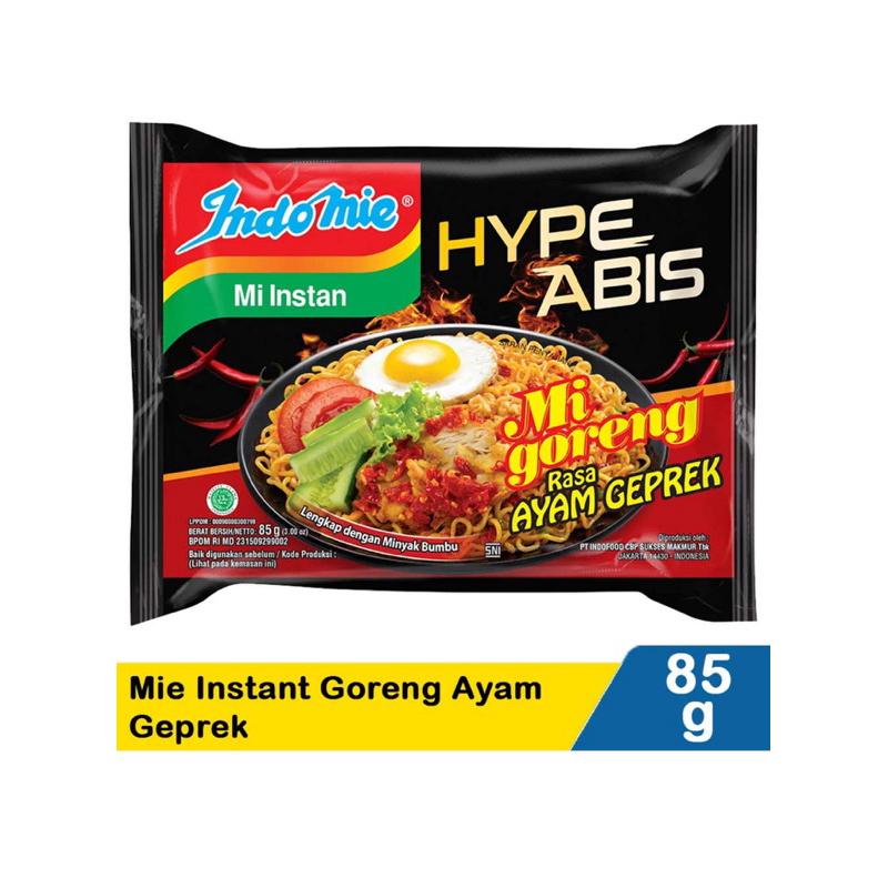 

Indomie Mie Goreng Hype Ayam Geprek 85gr