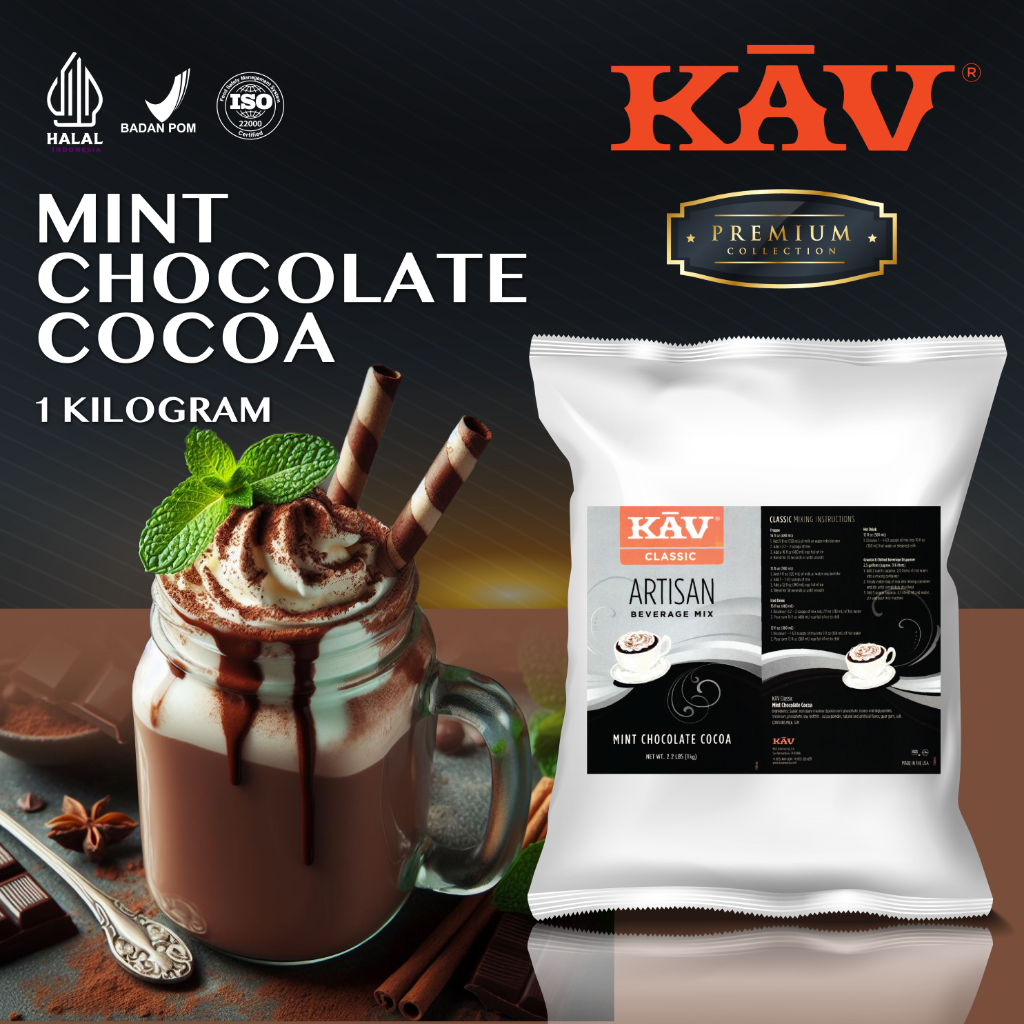 

Kav Powder Drink Mint Chocolate - Bubuk Minuman Coklat Mint 1 Kg