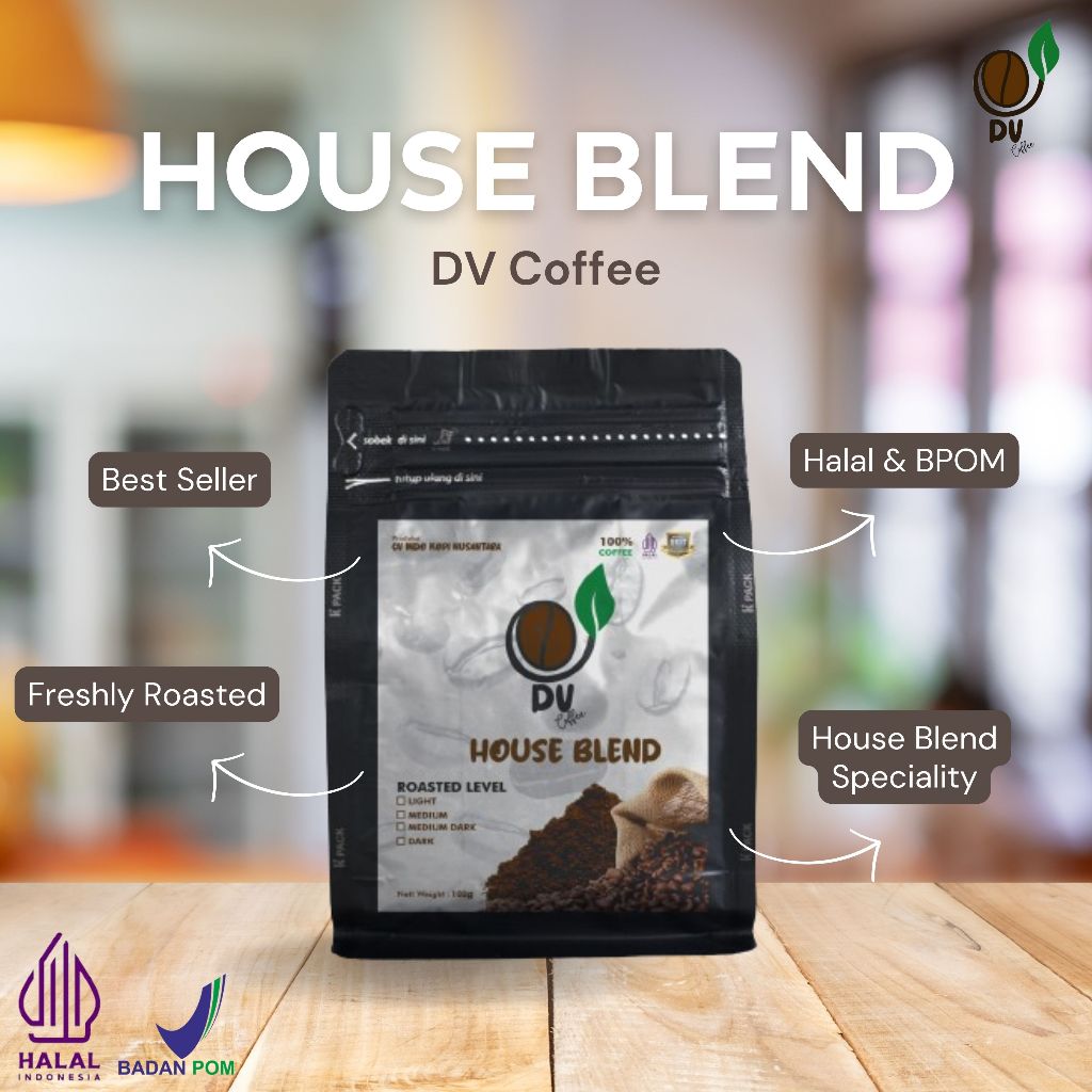 

DV Coffee Kopi Susu House Blend - 100 gram