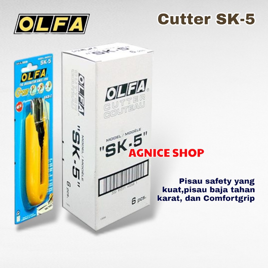 

OLFA SAFETY Cutter SK-5 Self Retracting Pisau Ditarik Pegas Otomatis