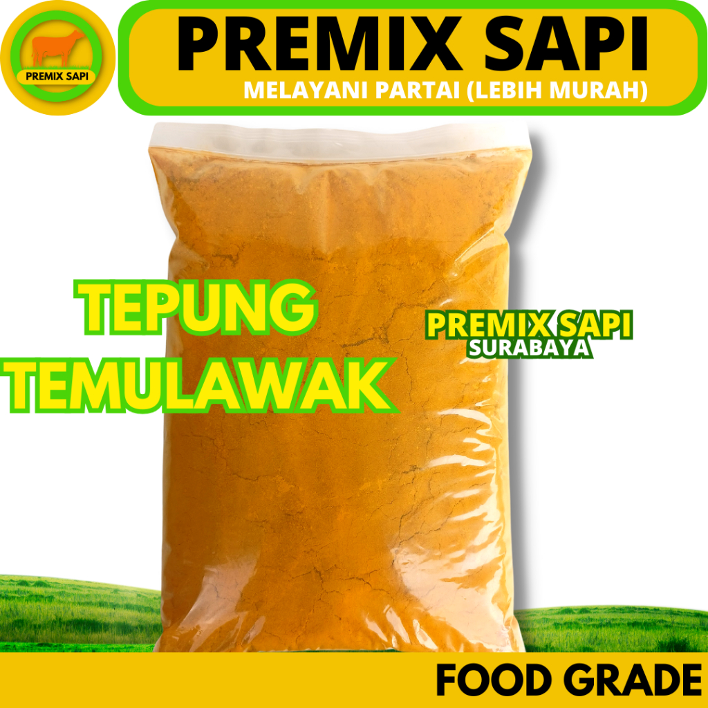 

TEMULAWAK BUBUK 1 KG FOOD GRADE ORIGINAL - Tepung Bubuk Temulawak Murni 100% Asli