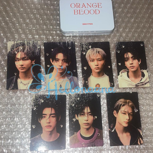 Ready Stock Official Enhypen PC PhotoCard & Tin Case 'Orange Blood' Merch Heeseung