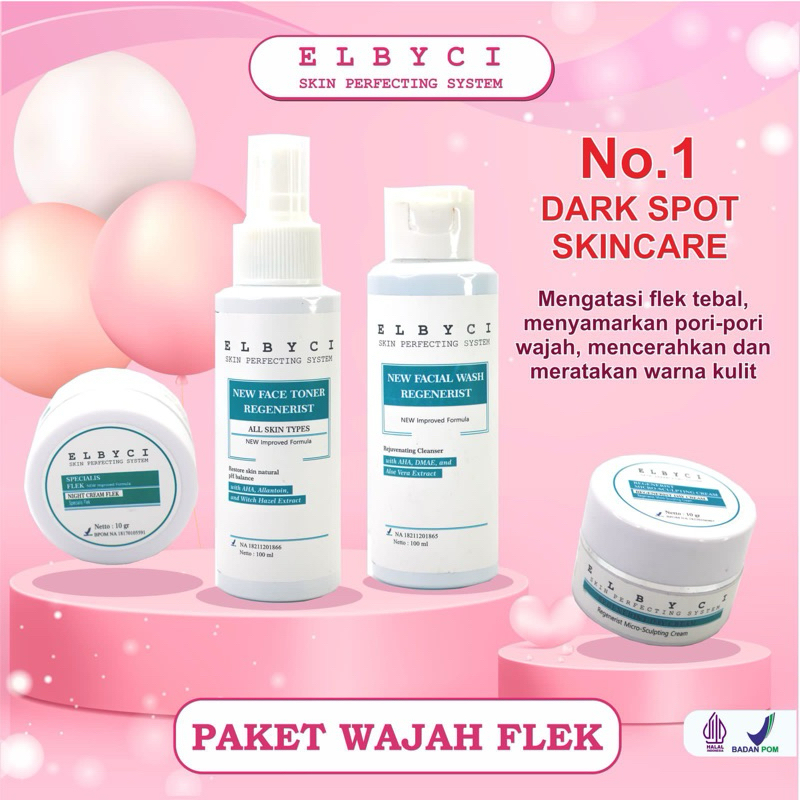 Paket Flek Regenerist//ELBYCI//Flek Hitam//Noda Hitam//Kerutan Wajah//Anti Aging
