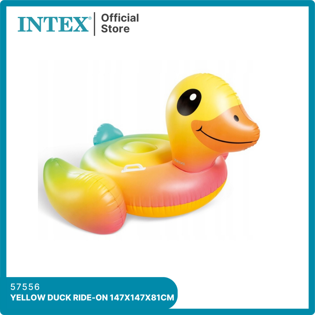 INTEX Pelampung Yellow Duck Ride-On 57556