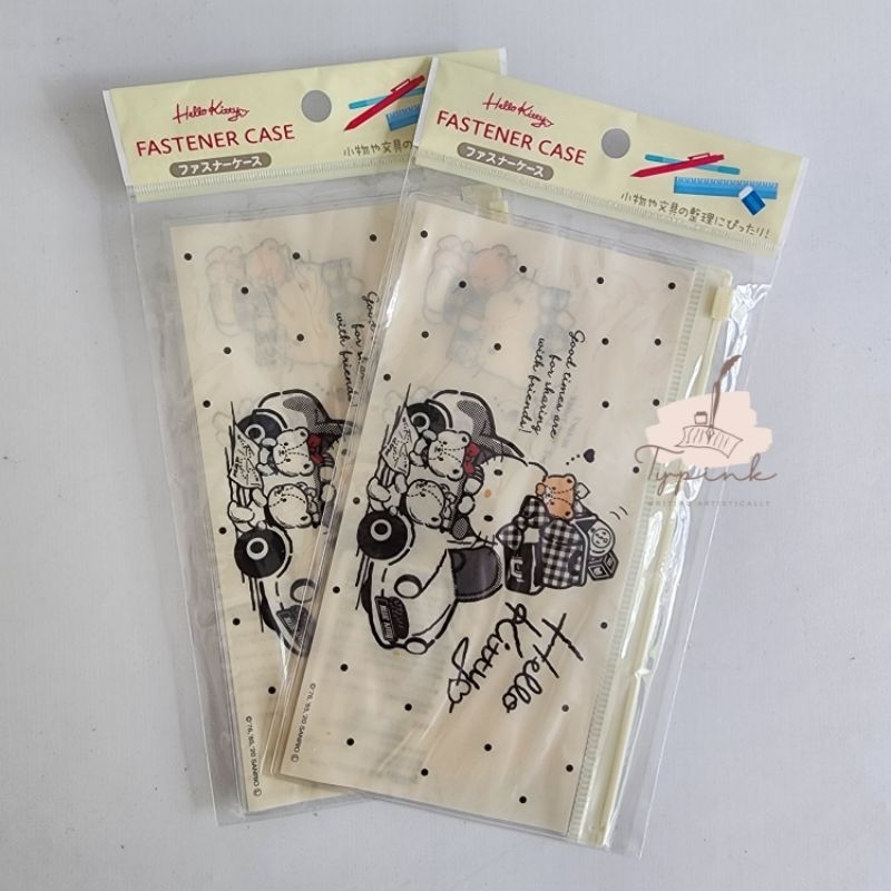 

HELLO KITTY FASTENER CASE ZIP POUCH TEMPAT PENSIL 20X11.5cm SANRIO JAPAN