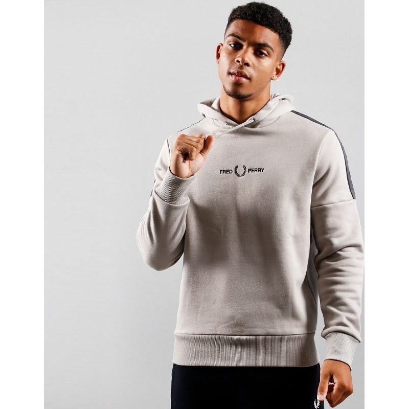 Fred Perry Tape Sleeve Hoodie Concrete Original