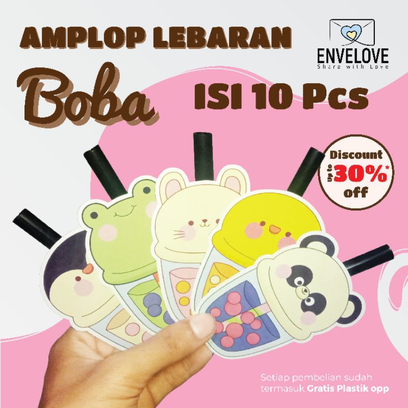 

Amplop Boba (10 pcs) | Amplop Lebaran | Amplop Lucu