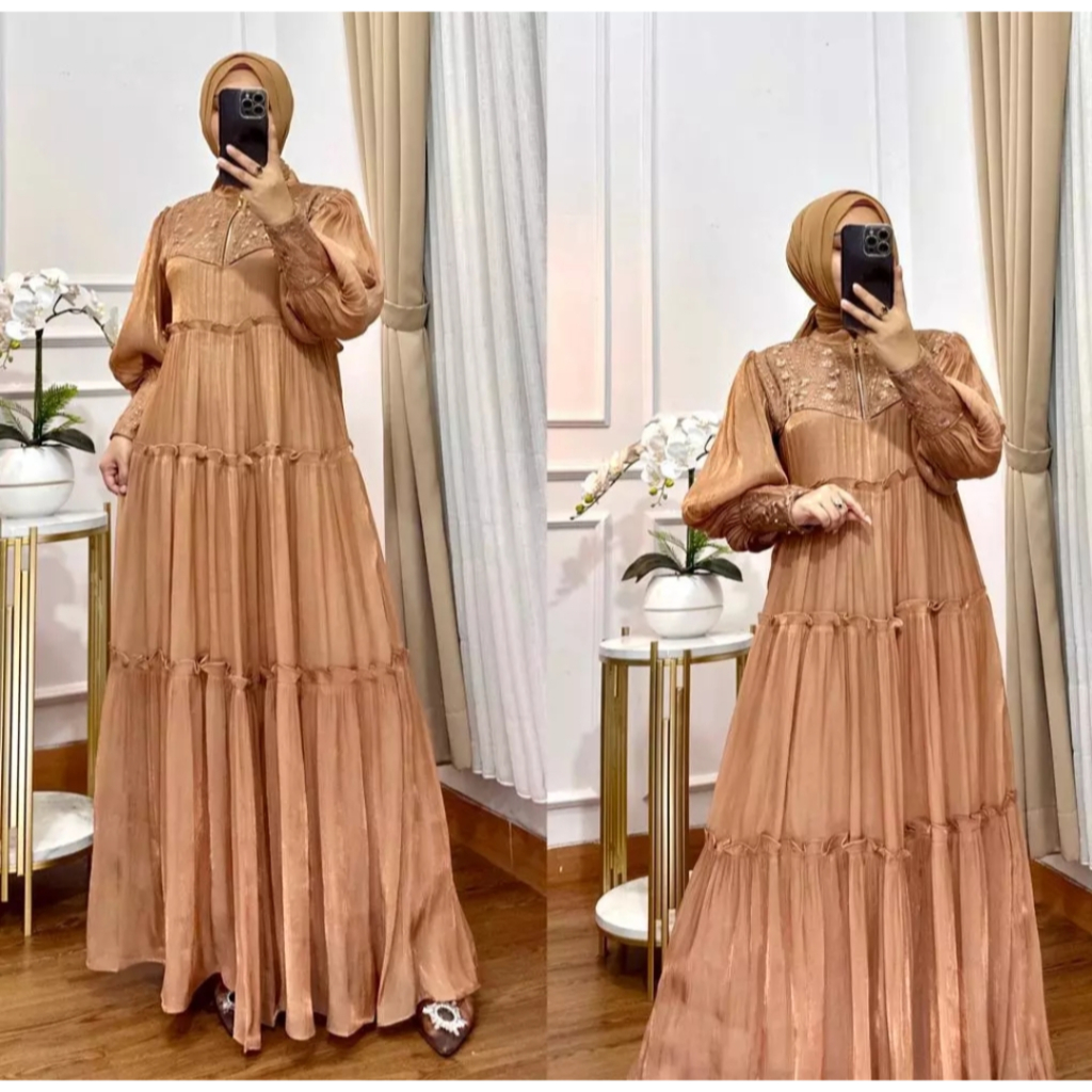 GAMIS SHIMMER SILK MIX BRUKAT TILLE IMPORT PREMIUM