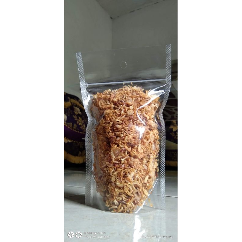 

BAWANG GORENG PROBOLINGGOO GRADE B KEMASAN 100GRAM KUALITAS STANDART TEPUNG TIPIS