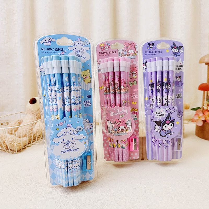 

SL88 - Set Pensil isi 12 PCS Motif Sanrio Labubu Capybara Pikachu Viral dan Lucu