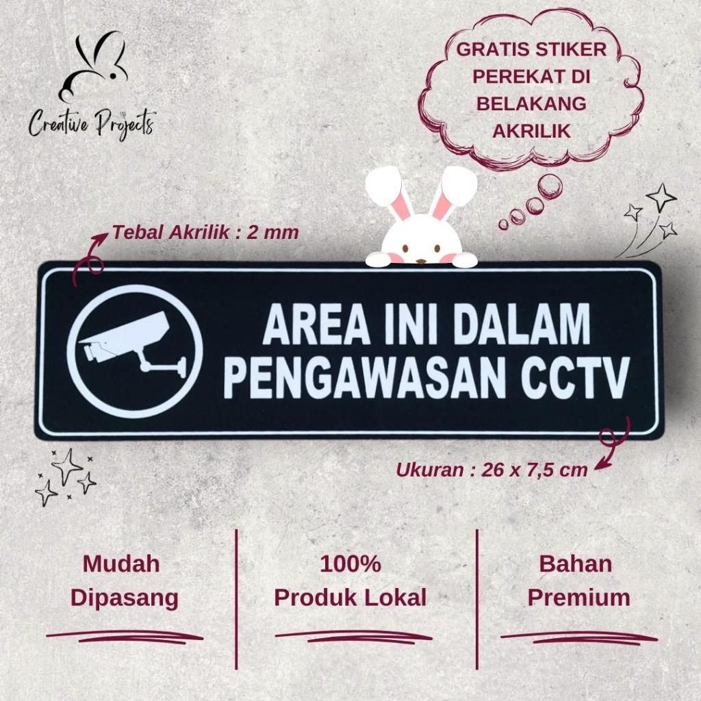 

Sign Akrilik Area Ini Dalam Pengawasan CCTV | Sign Acrylic