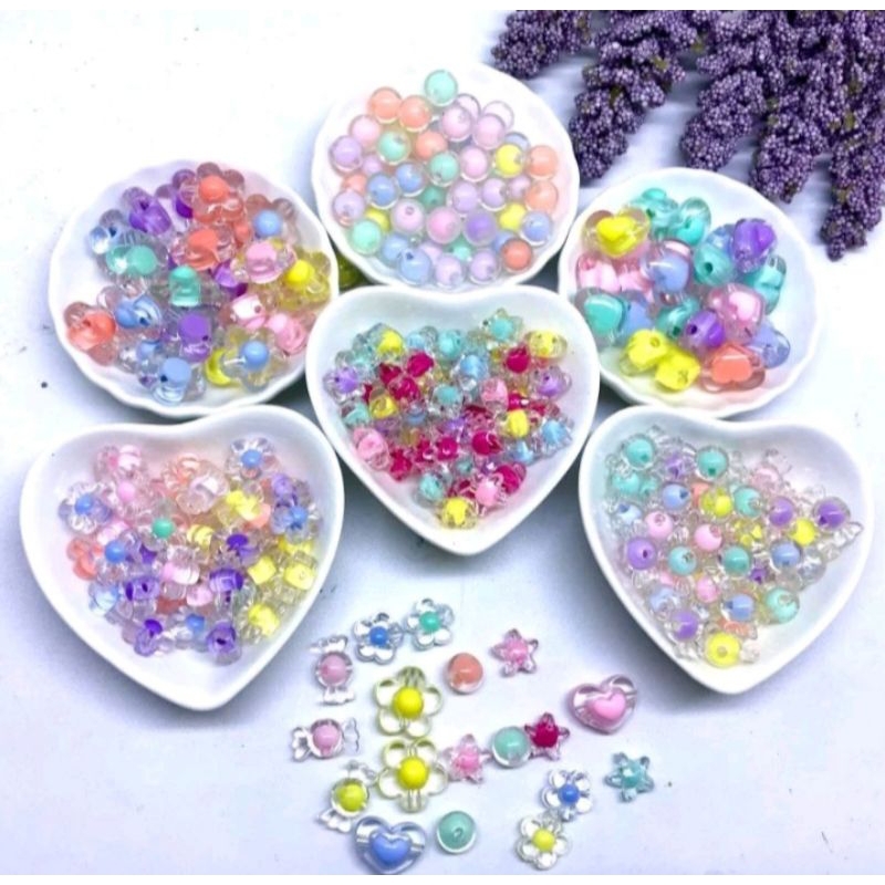 Mote Manik Bening Manik Karakter Lucu Manik Manik Bulat Kristal Ice Mote