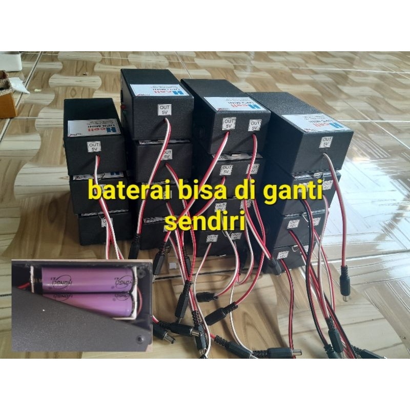 Terkini ups mini plus batrei in 12v 24v out 5v9v12v dan 24v 2 amper cocok untuk htbcctvroutermikroti