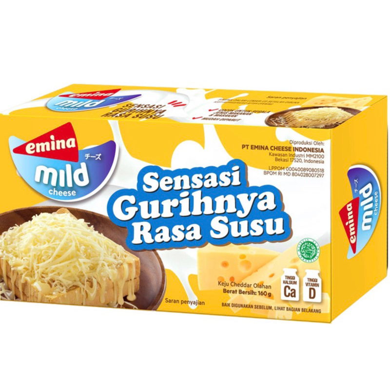 

Emina Keju Block Cheese Mild 160 gram