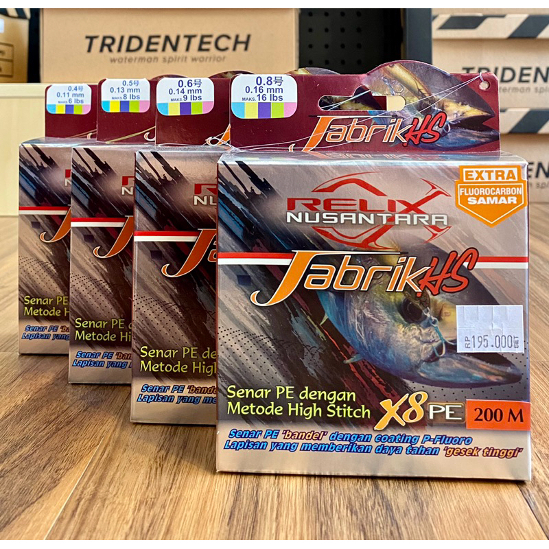 Senar PE Relix Nusantara Jabrik HS 200m Multicolor