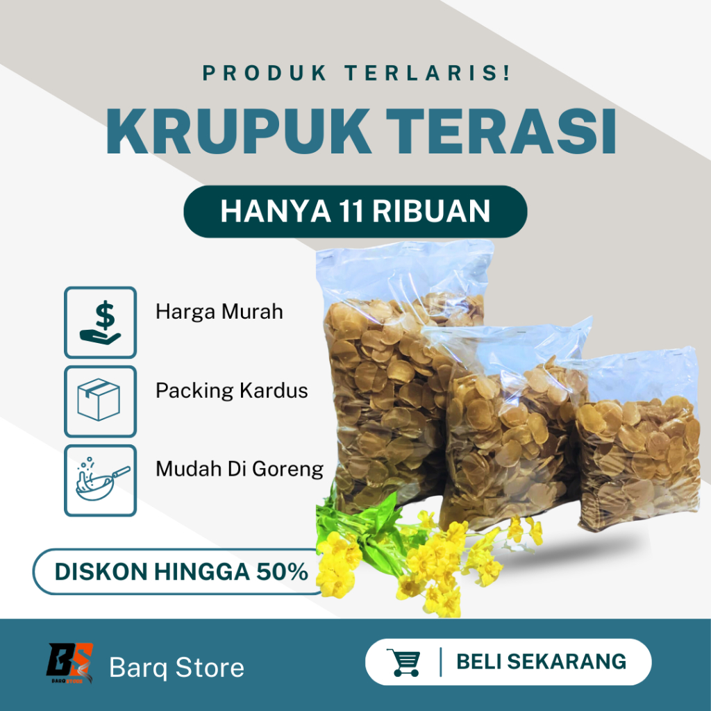 

Dacil Kerupuk Mentah Terasi Eceran 500 Gram