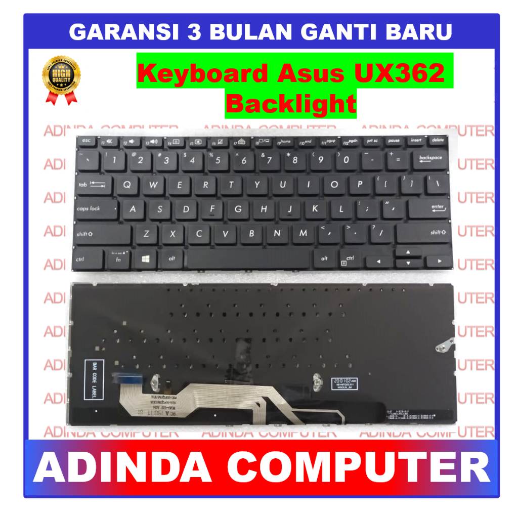 Keyboard Asus Zenbook Flip 13 UX362 UX362f UX362fa Backlight