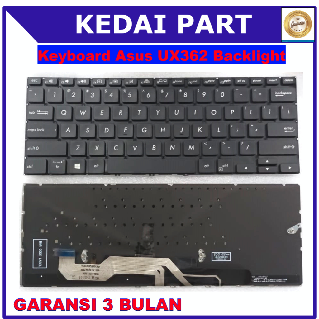 Keyboard Asus Zenbook Flip 13 UX362 UX362f UX362fa Backlight