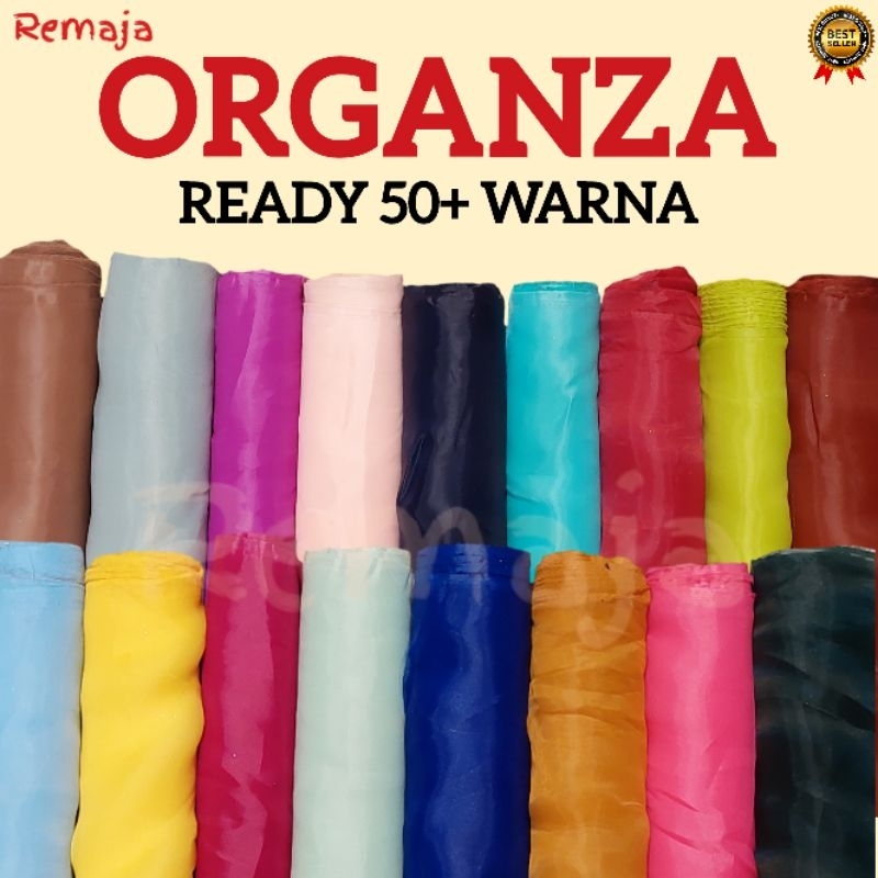 Kain Organza polos / organza Premium Quality