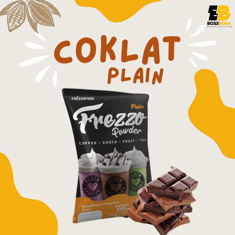 

Bubuk Minuman Rasa Coklat Plain Frezzo Powder Drink 1kg/Minuman Kekinian Murah/Bossboba