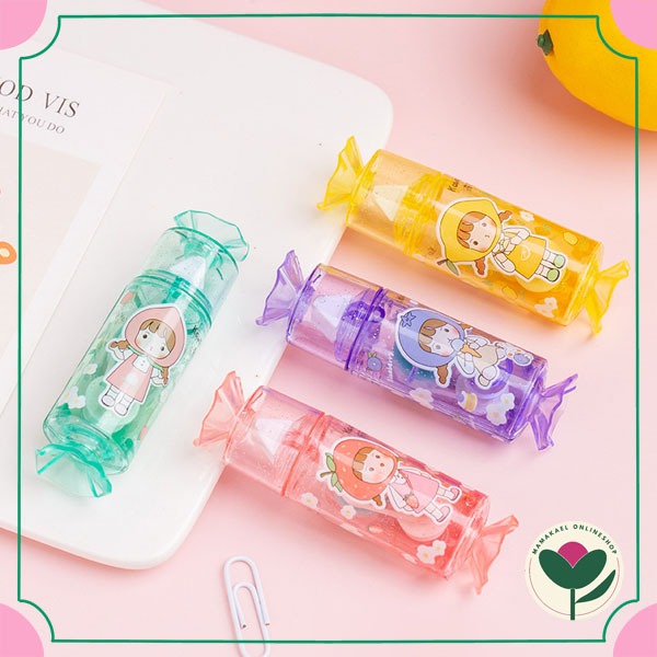 

Glue tape candy girl lem roll adhesive tape lucu cute kawai MK1403