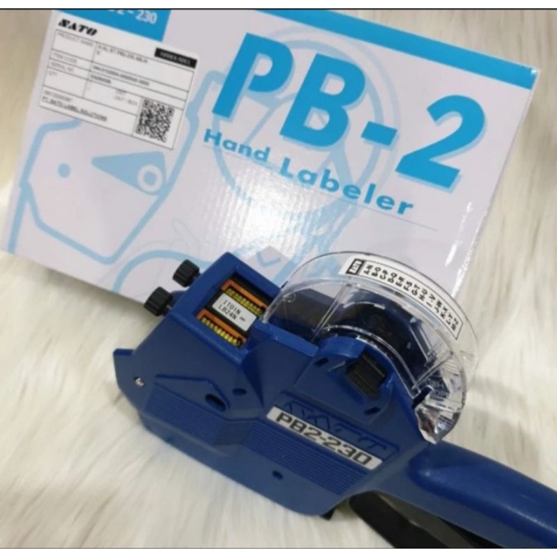 

Alat labeler SATO PB 230 Label Cetak Harga huruf Angka Original