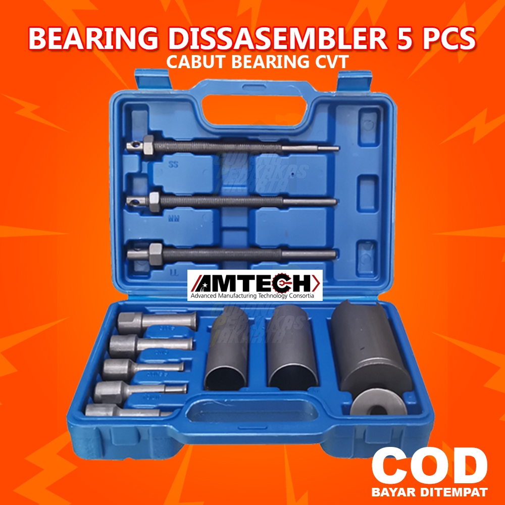 AMTECH TREKER CABUT BEARING CVT MATIC / Bearing Puller Disassembler 5pcs / Alat Melepas Bearing Roda