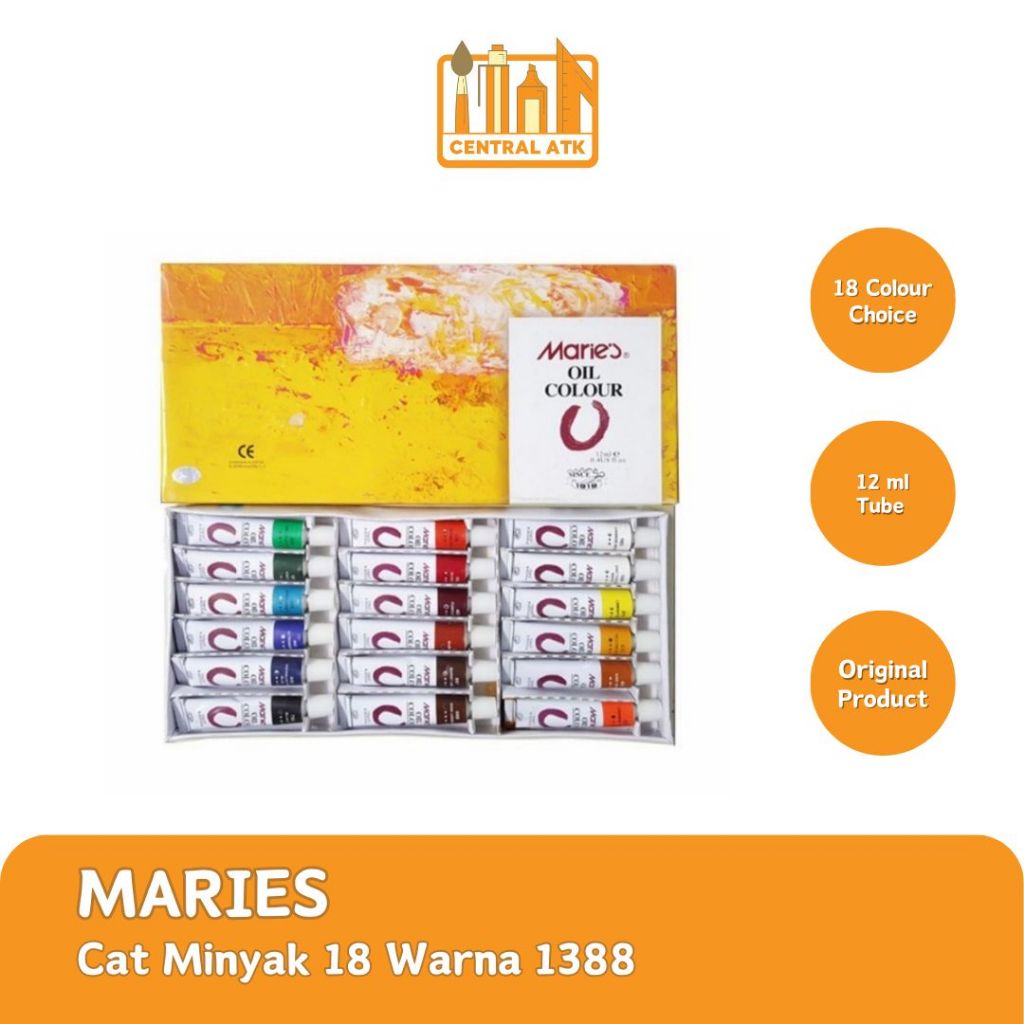 

CAT MINYAK / OIL COLOUR MARIES 18 WARNA