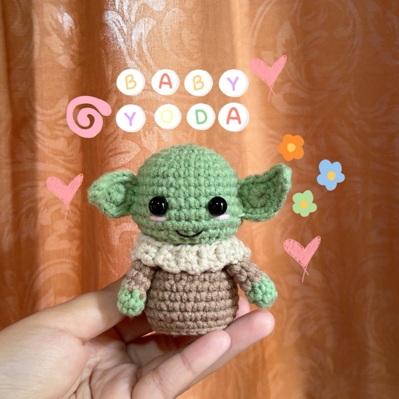 [owianacrafts] Crochet Baby Yoda - Gantungan Kunci Baby Yoda
