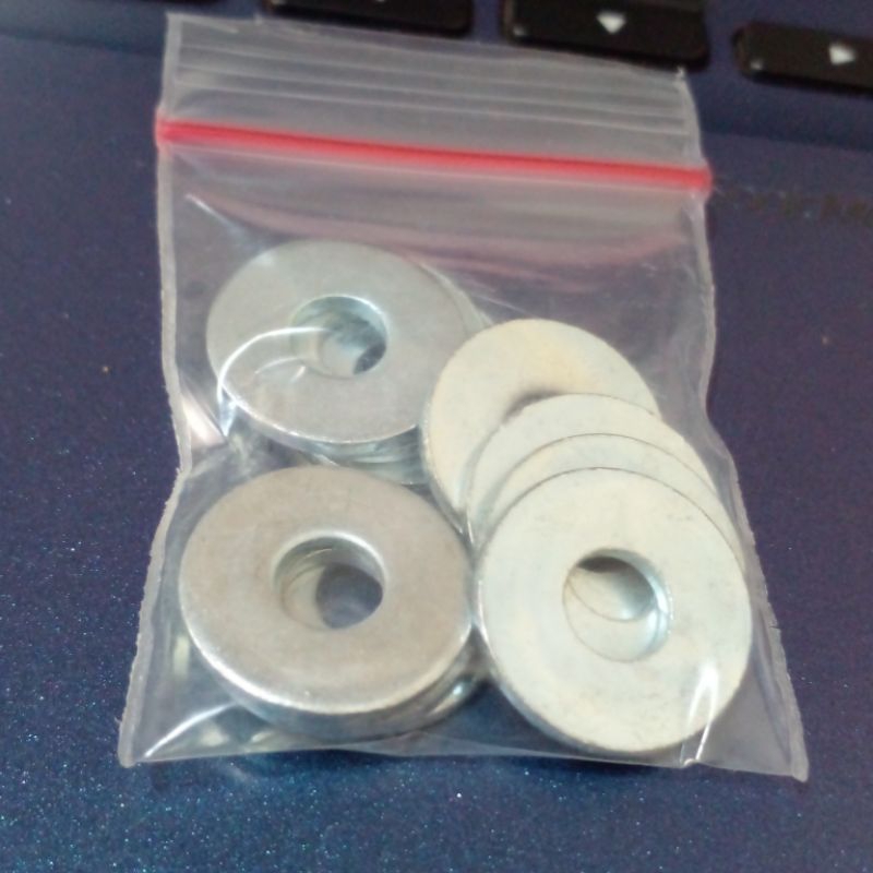 10pcs Ring plat m6 lebar dan tebal