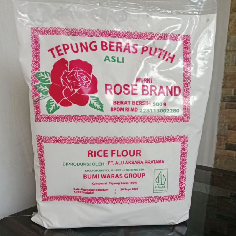 

Tepung Beras PUTIH ROSE BRAND 500G