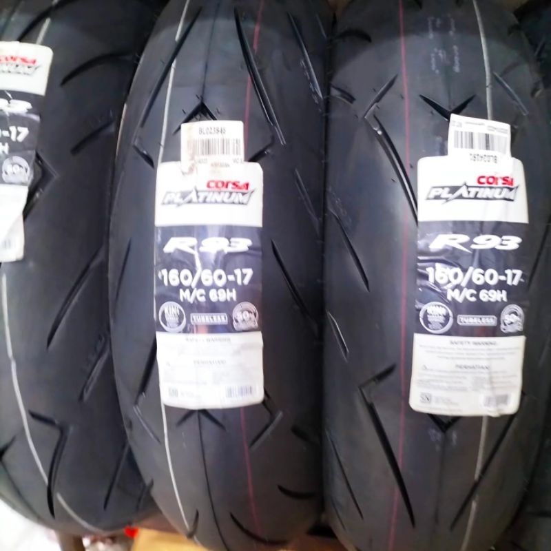 Ban Corsa platinum ukuran 160/60 ring 17 ban belakang