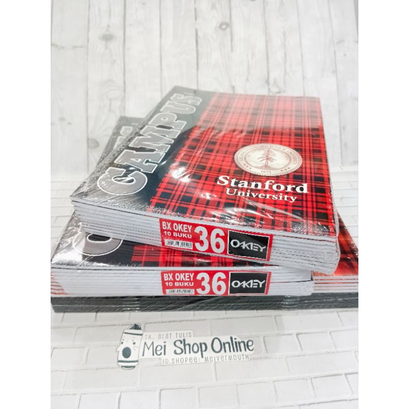 

HARGA GROSIR 1 PAK ISI (10BUKU)BUKU TULIS OKEY 36lb CAMPUS by kiky