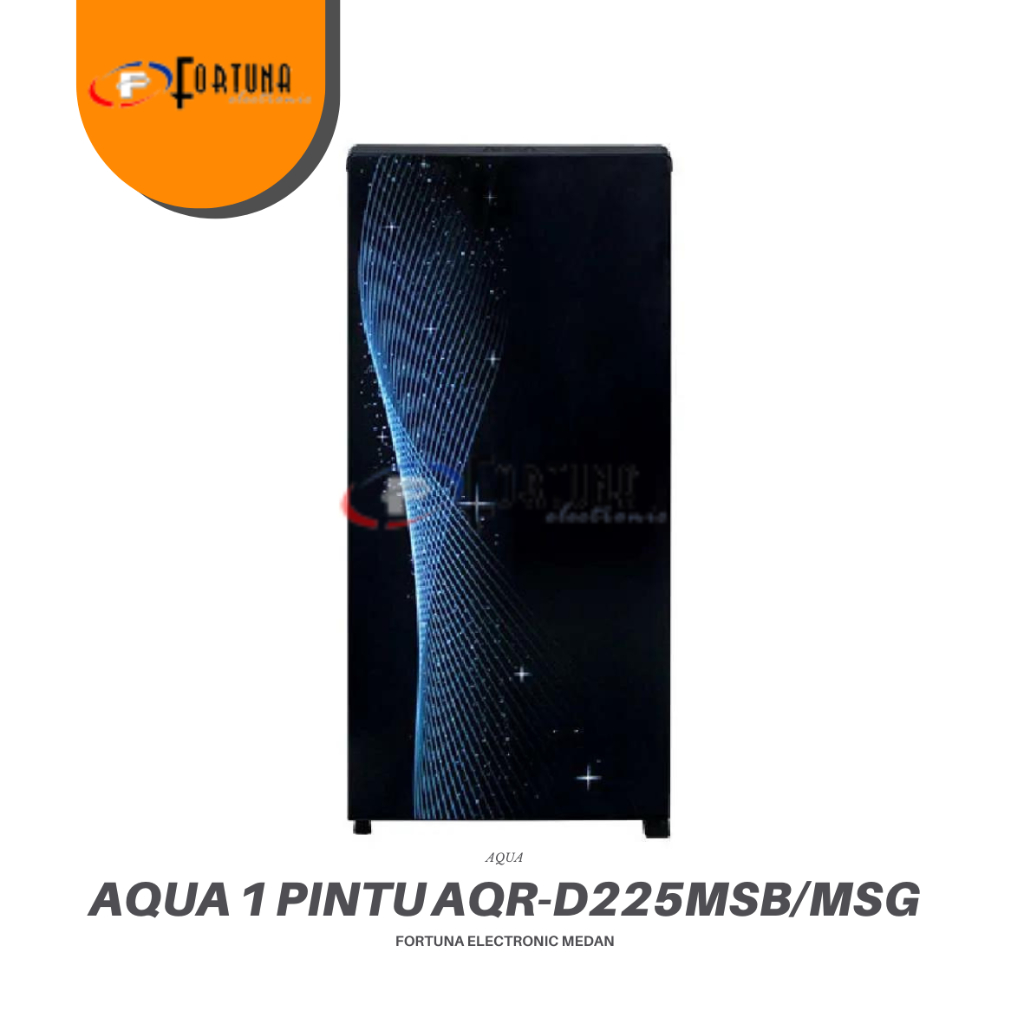 KULKAS AQUA 1 PINTU AQRD225MSG / AQRD225MSB LEMARI ES AQUA AQR-D225MSBG MEDAN
