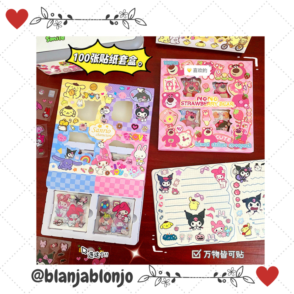 

Sticker isi 100 pcs Anti Air Waterproof