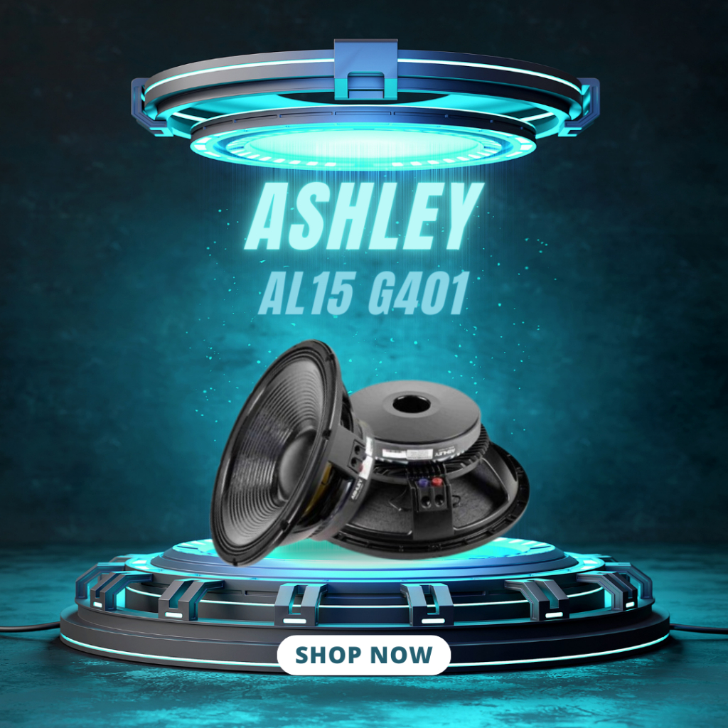 SPEAKER KOMPONEN ASHLEY AL15 G401 / AL15G401 / AL15-G401 15 INCH FERRITE MAGNET GARANSI ASHLEY