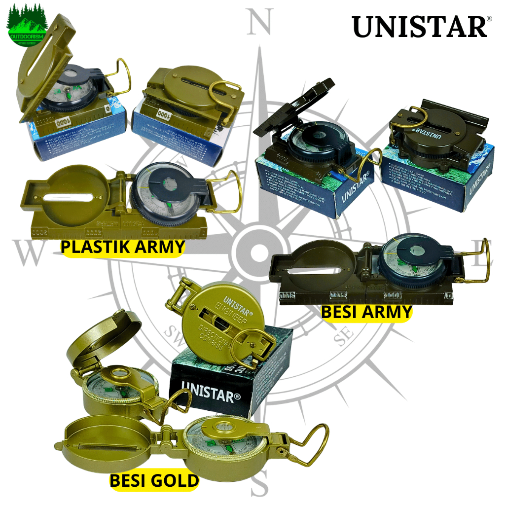 KOMPAS BIDIK UNISTAR | KOMPAS BIDIK BESI | KOMPAS NAVIGASI KOMPAS PLASTIK