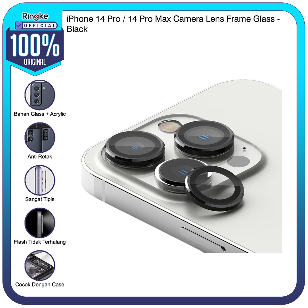 Ringke iPhone 14 Pro / 14 Pro Max Camera Lens Frame Glass Black