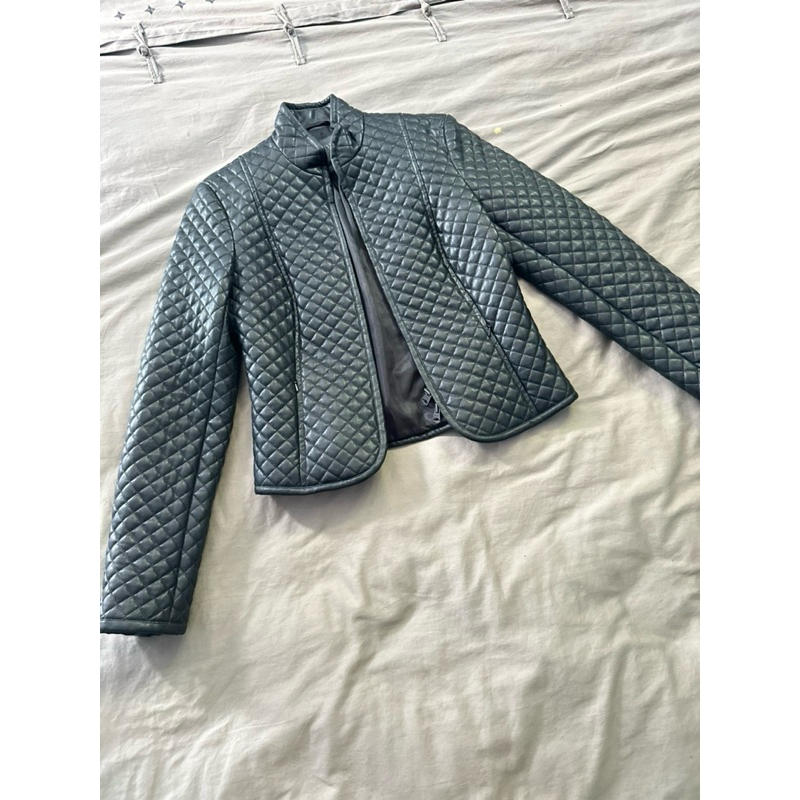 Authentic Armani Quilted Leather Jacket | Jaket Kulit Quilt | Jaket Winter | Jaket Motor