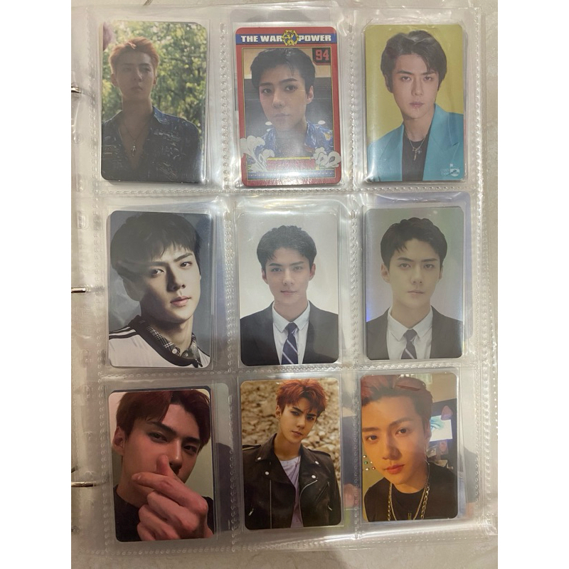 Photocard Official Sehun dan Album Unsealed EXO Full set