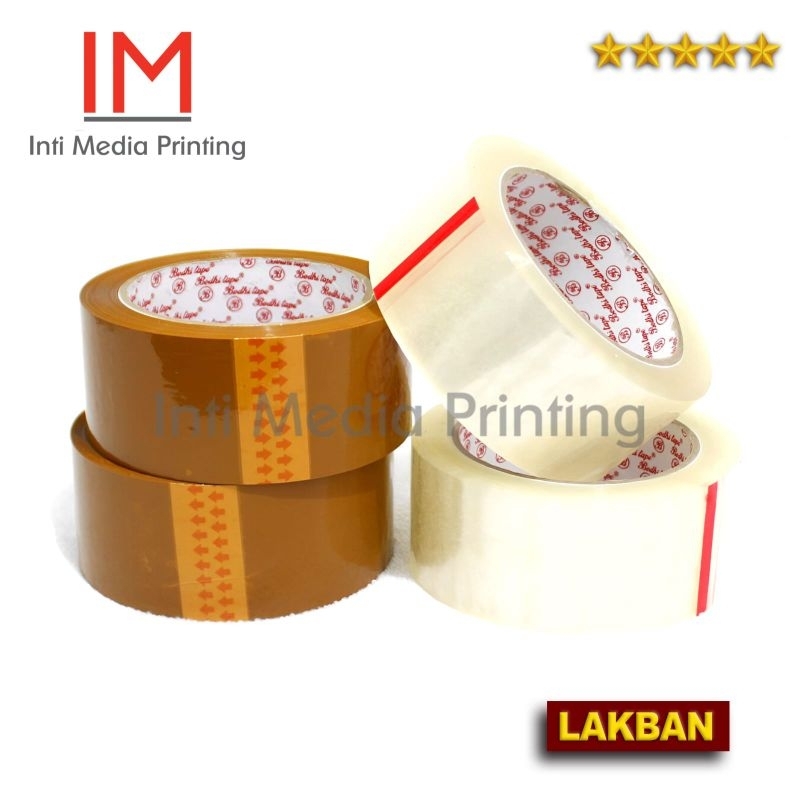 

Lakban Bening atau Coklat UK 2 inch 45 mm x 90 yard