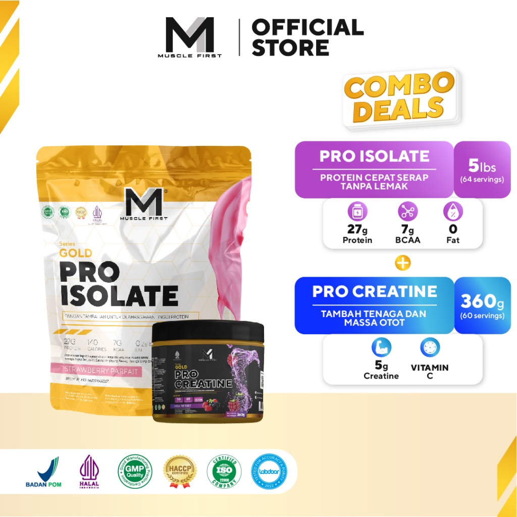 [BUNDLE] MUSCLE FIRST Pro Isolate 5lbs + Pro Creatine 360gr