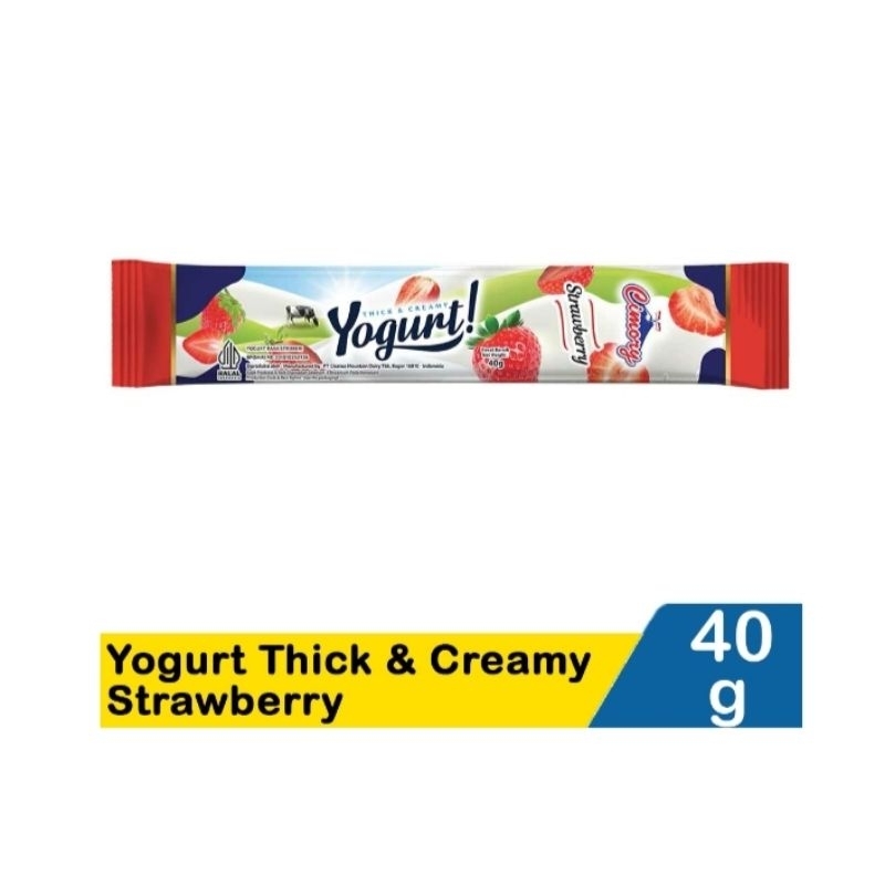 

Cimory yogurt thick & creamy strawberry 40gr