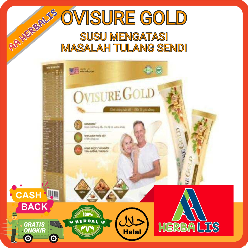 

SUSU OVISURE ORIGINAL BPOM USA ,OVISURE GOLD DUKUNGAN SUSU UNTUK NYERI MUSKULOSKELETAL OVISURE GOLD MILK Asli 100% Original (12 saset) 1 Box SUSU OBAT TULANG DAN SENDI YG SEHAT 100% Original USA Sachet Susu Kesehatan Tulang Sendi