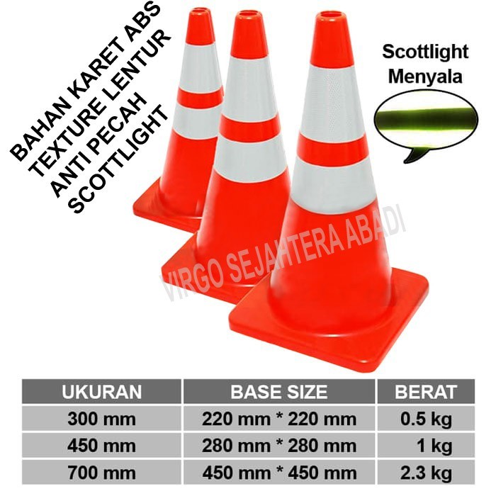 TRAFFIC CONE KERUCUT LALU LINTAS