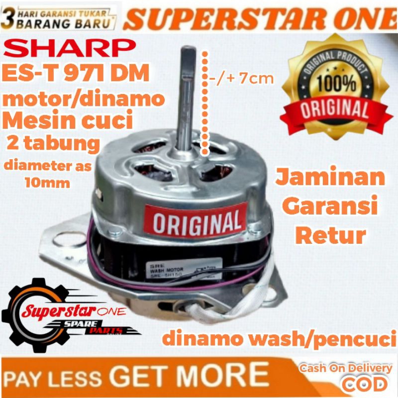 Dinamo wash/pencuci mesin cuci sharp ES-T971DM/ES-T 971 DM/ES-T 971DM/EST-971DM/EST 971 DM