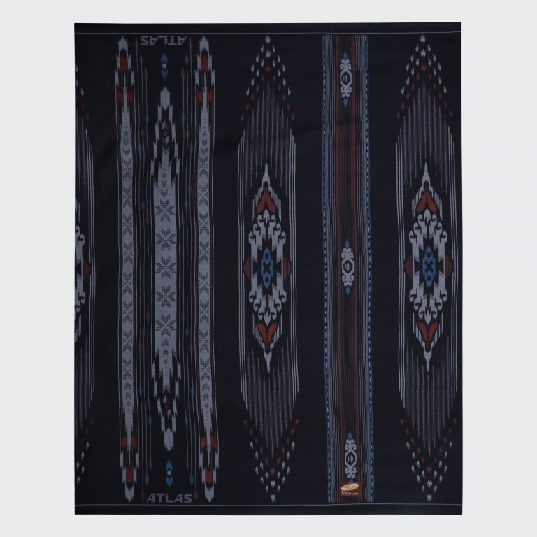 Sarung ATLAS Idaman Kembang Motif BHS SWL 02 Warna Hitam Orange