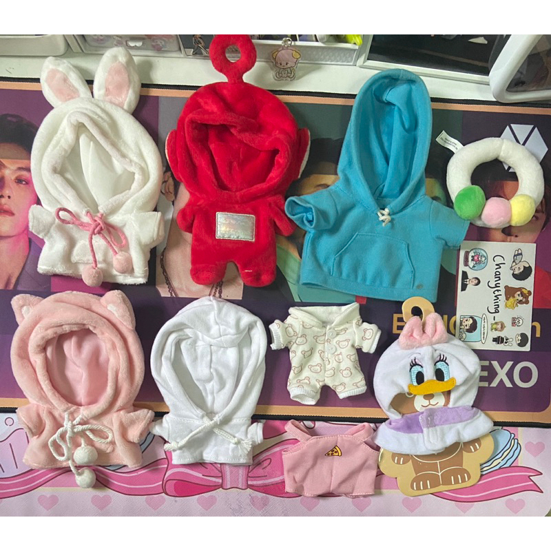 doll clothes 10cm 15cm 20cm baju doll hoodie oneset
