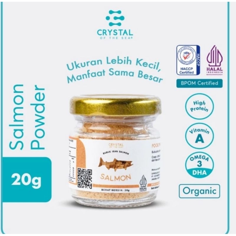 

Crystal Of The Sea Salmon Food Powder 20 gr - Kaldu MPASI Bayi